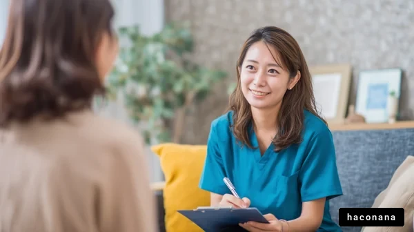 笑顔の医療面接シーン