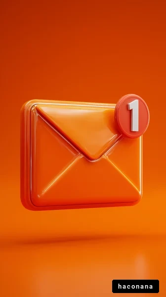 オレンジのメールアイコン