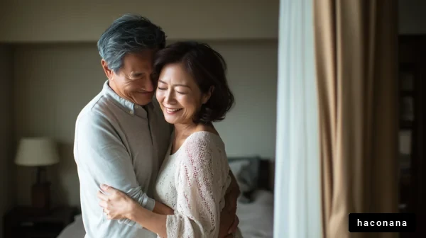 幸せなカップルの瞬間