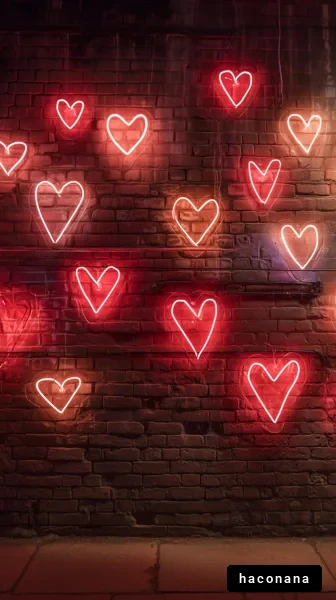 ネオンで彩られたハート