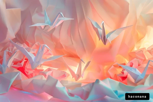 美しい折り鶴の世界