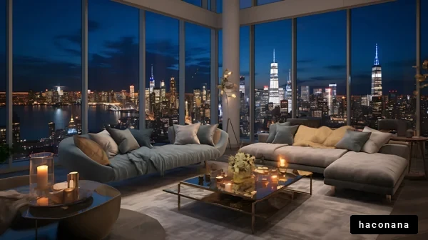 高層ビルの夜景