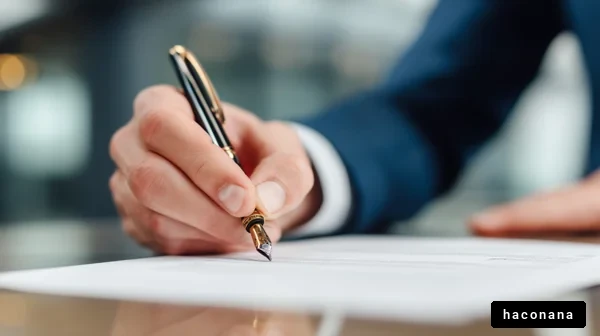 ビジネスマンの書類作成