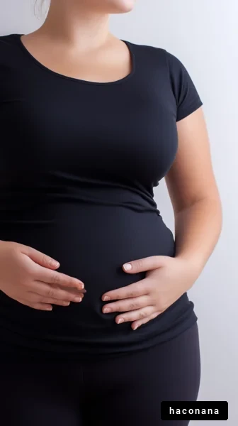 妊娠中の女性の姿