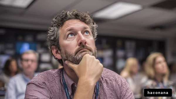 会議での集中した表情