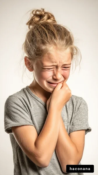 悲しそうな子どもの表情