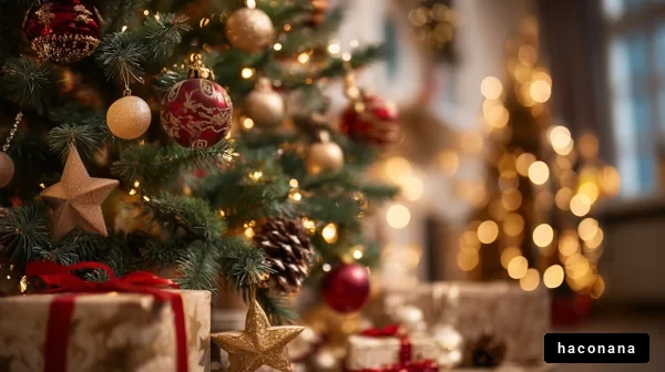 クリスマスの装飾と贈り物