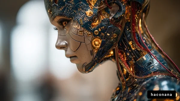 未来的なロボットの肖像