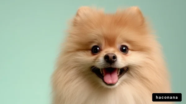 笑顔のポメラニアン犬