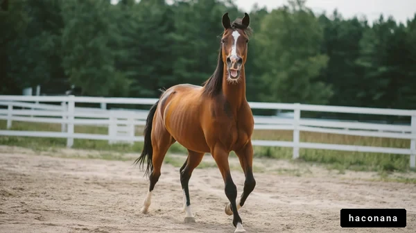 楽しそうに走る馬