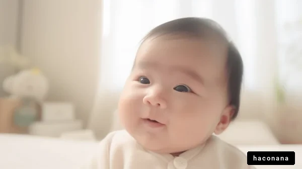 赤ちゃんの微笑み