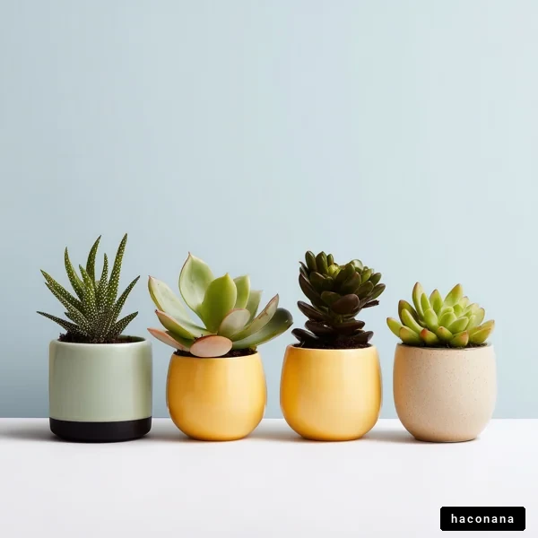 観葉植物の美しい展示