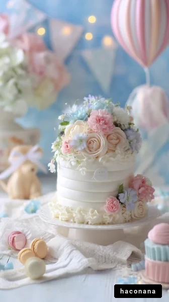 華やかなデコレーションケーキ