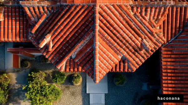 赤い屋根の風景