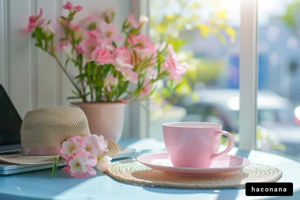 春の窓辺のひととき