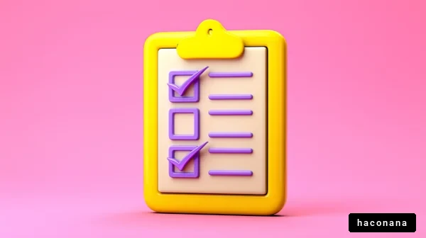 カラフルなチェックリスト