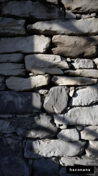 石壁と影のコントラスト