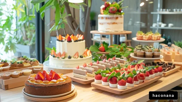 美味しいスイーツの盛り合わせ