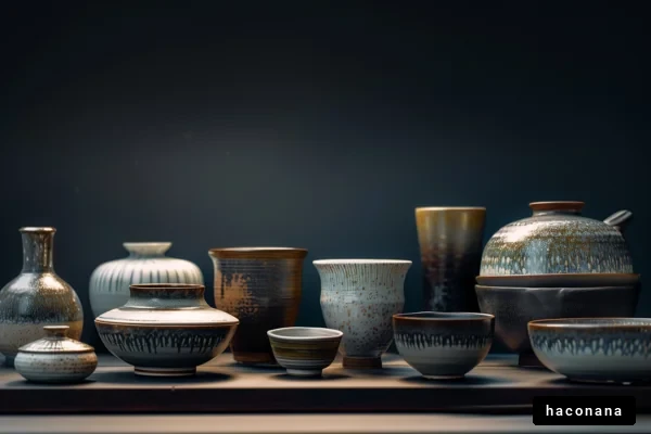美しい陶器のコレクション