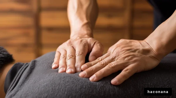 リラックスしたマッサージシーン