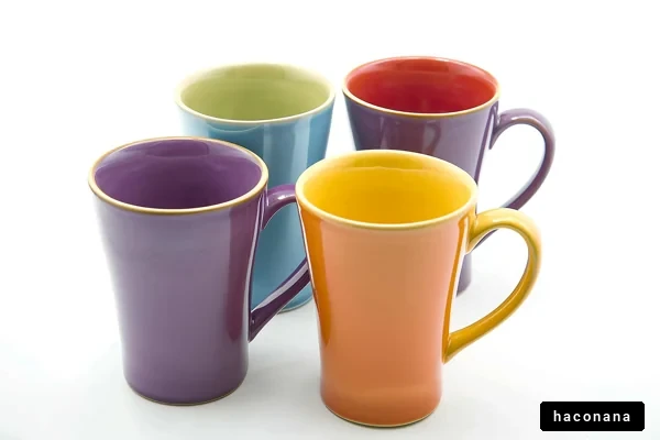 カラフルなマグカップ