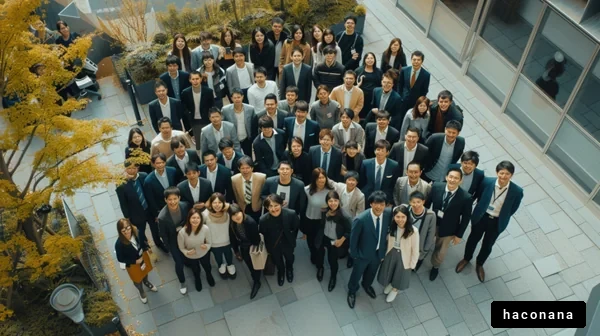 ビジネスシーンの集合写真