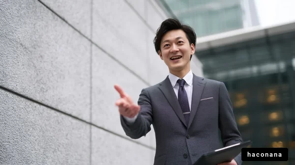 ビジネスマンの親しみある姿