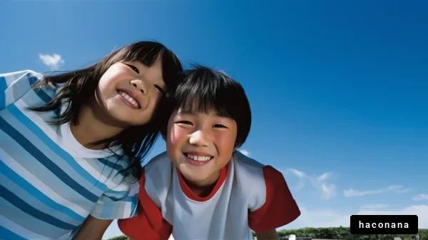 楽しい夏の日の子供たち