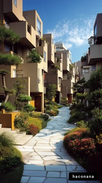 美しい風景の住宅街