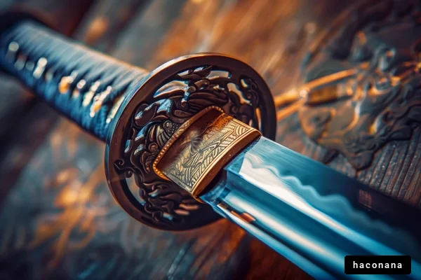 美しい刀のクローズアップ