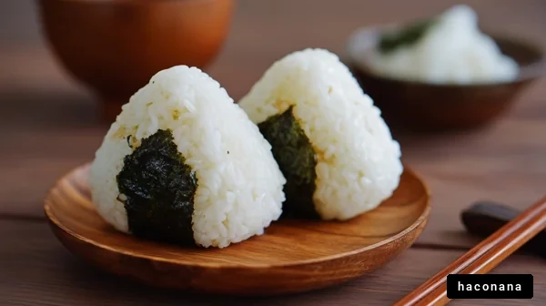 美味しいおにぎりの盛り付け