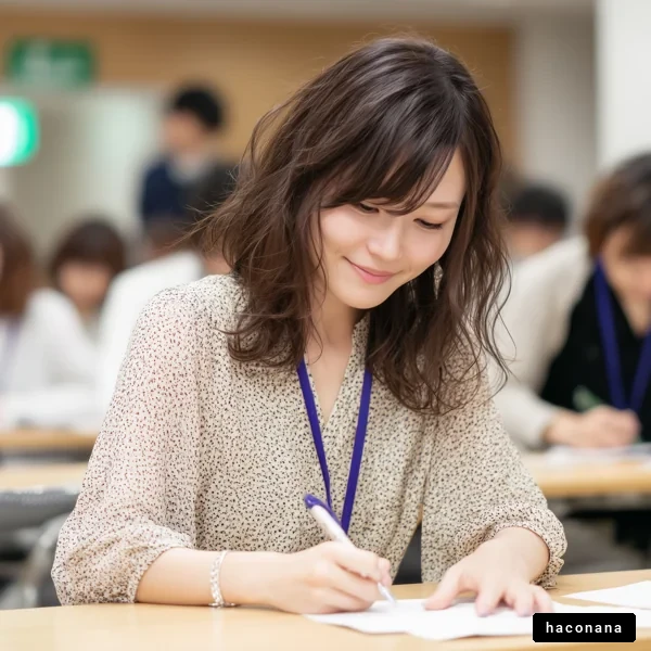 講習会での筆記風景