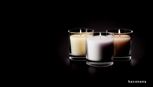 香りのキャンドル3種