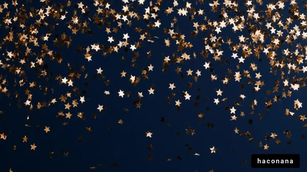 夜空に舞う星たち