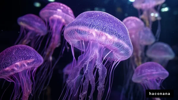 美しいクラゲの群れ