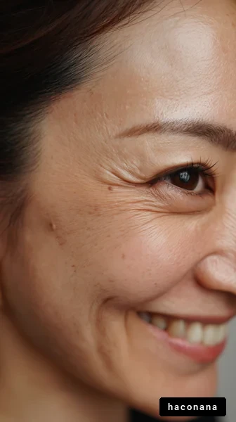 笑顔の女性のアップ