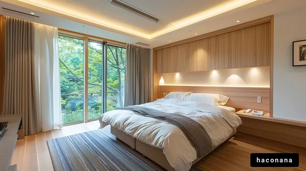 ナチュラルな寝室の風景