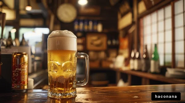 バーで楽しむ生ビール