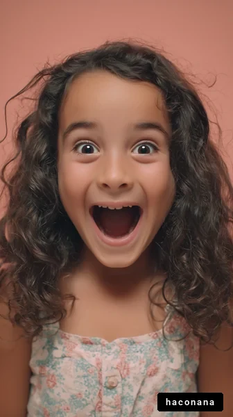 驚きと喜びの表情