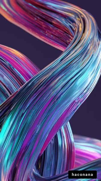 光の流れと色彩の芸術
