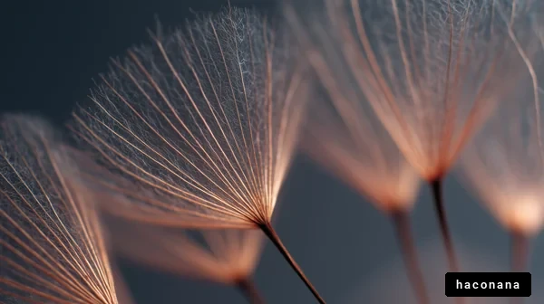 繊細な植物のディテール