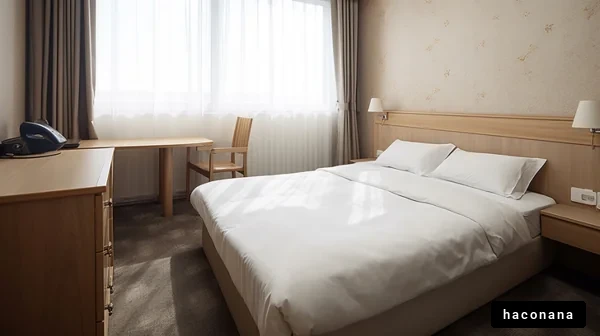 シンプルなホテルの部屋