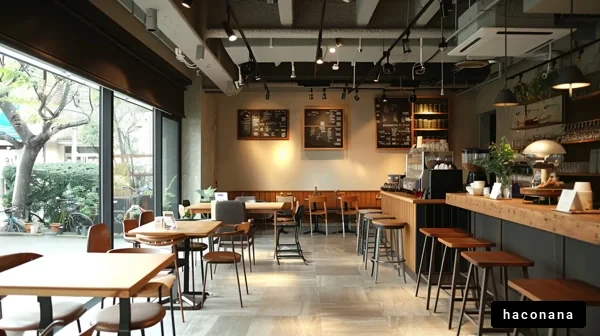 カフェの落ち着いた空間