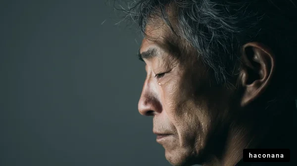 悲しみを表情に映す