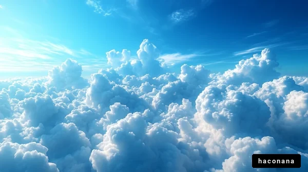 青空に浮かぶ雲の風景