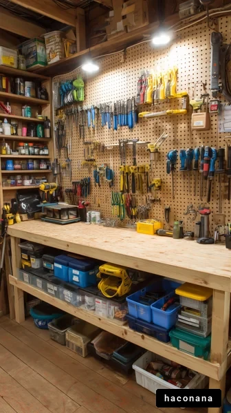 整然とした作業台