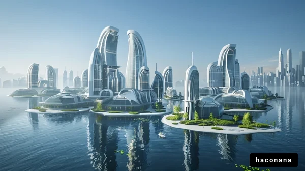 未来的な都市の風景