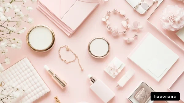 ピンクの美しい小物たち