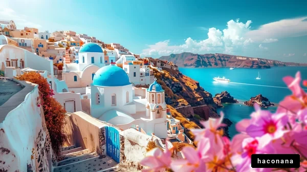 美しいサントリーニの景色