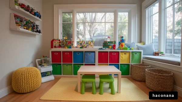 カラフルなおもちゃ部屋